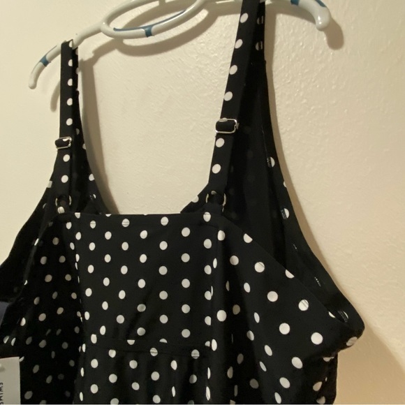 SwimSuits For‎ All Women’s Size 30 Top Poke A Dot’s Adjustment Straps - Picture 9 of 12